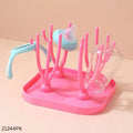Multi Functional Baby Bottle Drying Racks - Pink