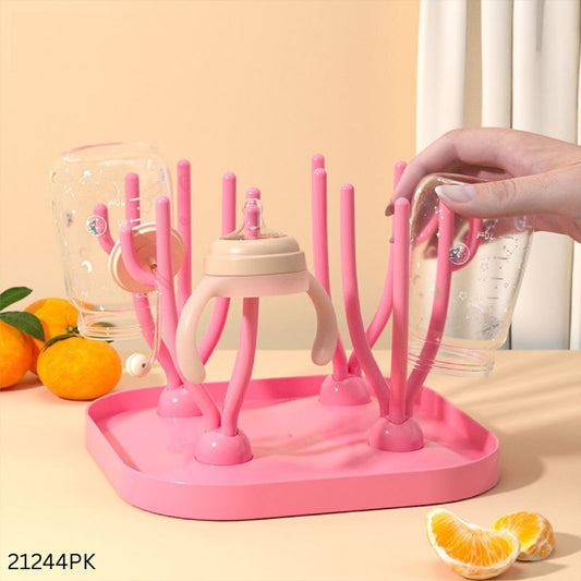 Multi Functional Baby Bottle Drying Racks - Pink