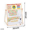 Multi Functional Educational Double Sided Magnetic & Wooden Writing Board - Big Size