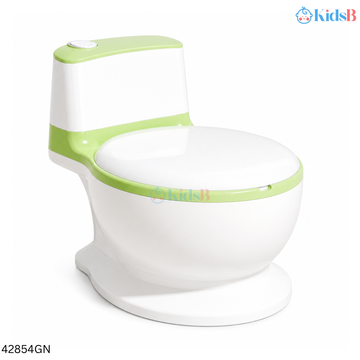 Musical Realistic Baby Commode Toilet Training Potty – Green