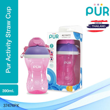 PUR Activity Straw Cup 13oz/390ml - Pink