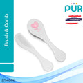 PUR Baby Hair Brush & Comb Set - Pink