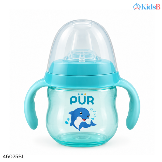 PUR Drinking Dolphin Cup With Spout 230ml – Blue