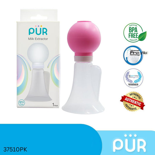 PUR Milk Extractor Mini Hand Pump - Pink