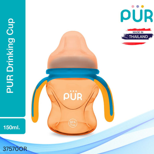 PUR Natural Multi Grasp Drinking Cup 5oz/150ml - Orange