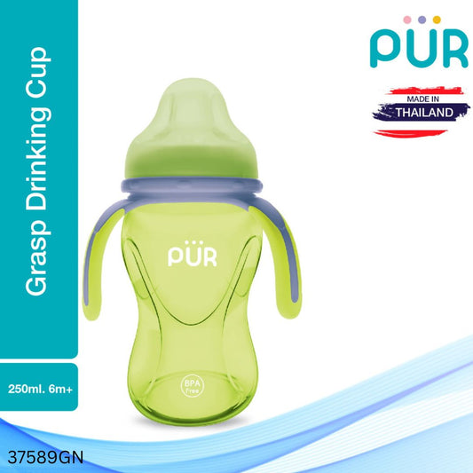 PUR Natural Multi Grasp Drinking Cup 8oz/250ml - Green