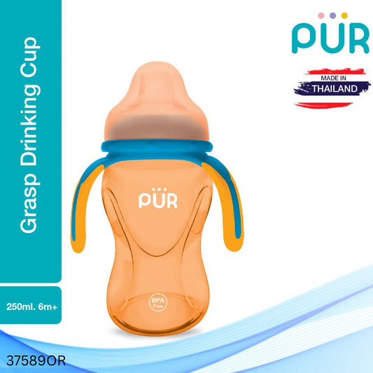 PUR Natural Multi Grasp Drinking Cup 8oz/250ml - Orange