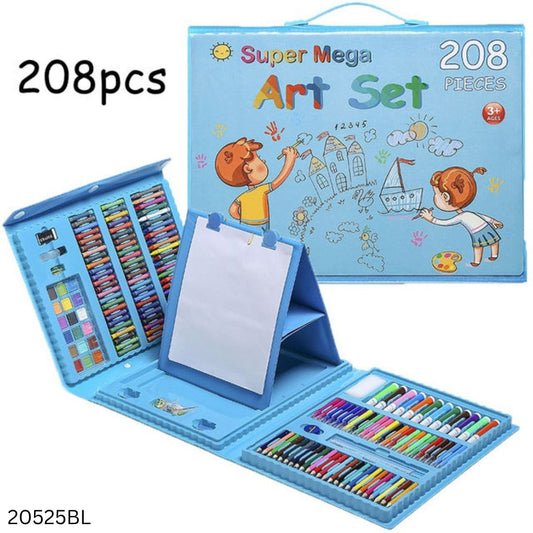 Painting Drawing Supper Mega Art Set 208 Pcs - Blue