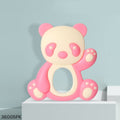 Panda Shape Baby Silicone Teether - Pink