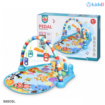 Pedal Piano Musical Baby Gym Mat - Blue