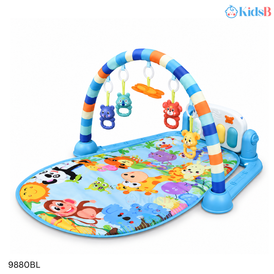 Pedal Piano Musical Baby Gym Mat - Blue