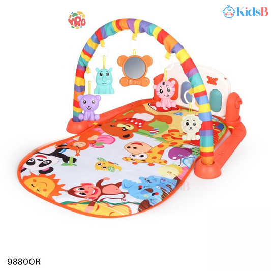 Pedal Piano Musical Baby Gym Mat - Orange