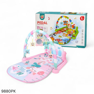 Pedal Piano Musical Baby Gym Mat - Pink