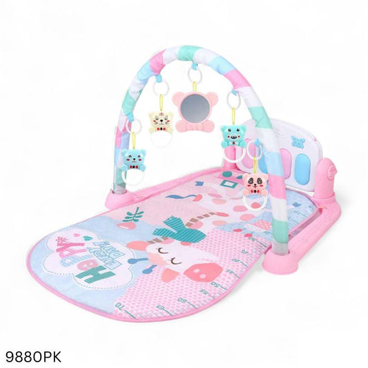Pedal Piano Musical Baby Gym Mat - Pink