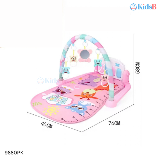 Pedal Piano Musical Baby Gym Mat - Pink