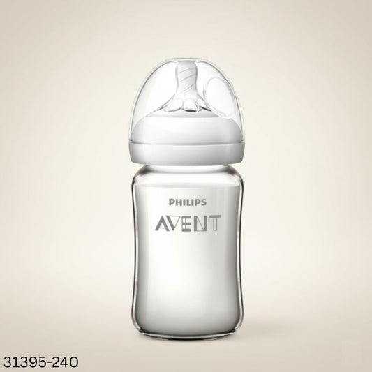 Philips Avent Natural Glass Feeding Bottle 240ml - 1m+