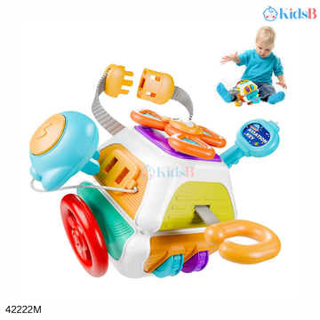 Polyhedron Montessori Sensory Busy Cube Motor Skill Activity Toy 18M+