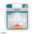 PUR Orthodontic Silicone Soother (3m+) - Orange