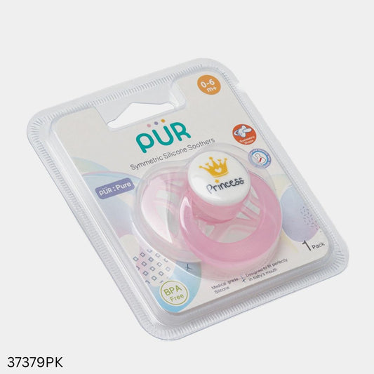PUR Symmetric Silicone Soother (0-6m+) - Pink