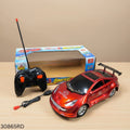 Rechargeable Remote Control Sports Racing Car with Music & Lights - Red