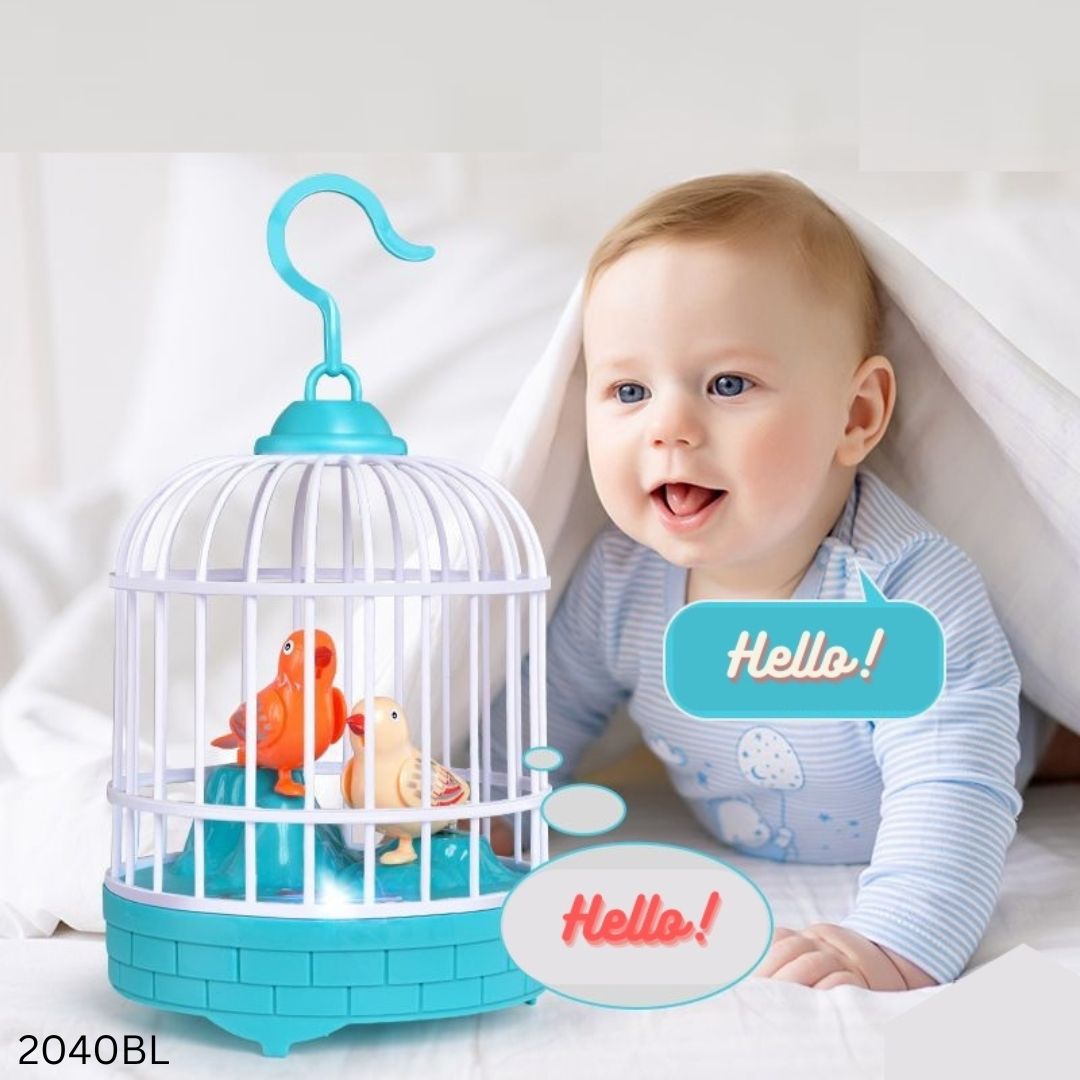 Rechargeable Talking & Singing Birds Musical Toys - Blue