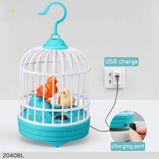 Rechargeable Talking & Singing Birds Musical Toys - Blue