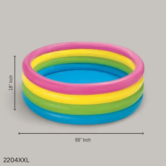 Round Inflatable Baby Bathtub Swimming Pool - 66 Inchi