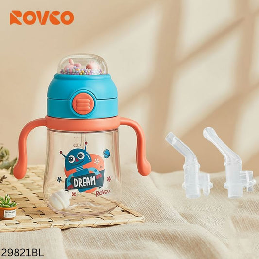 Rovco Cute Baby Water Bottle 260ml - Blue