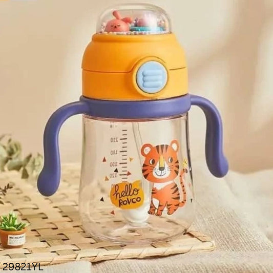 Rovco Cute Baby Water Bottle 260ml - Yellow