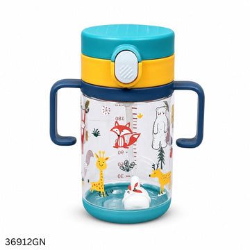 Rovco Tritan Colorful Straw Water Bottle 240ml - Green