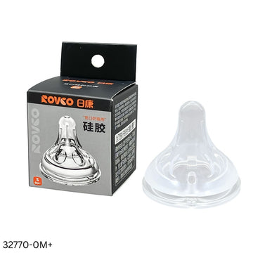 Rovco Wide Neck Silicone Nipple Om+ - S