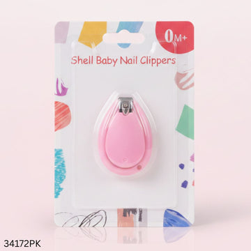 Safe Shell Baby Nail Clippers 0M+ - Pink