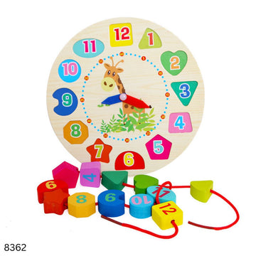 Seton Puzzle Clock Wooden Toy