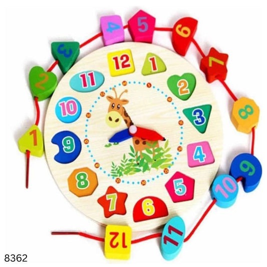 Seton Puzzle Clock Wooden Toy