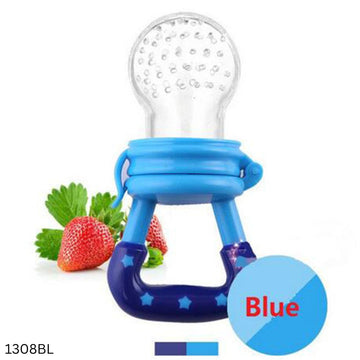 Silicone Baby Fruit Juicer - Blue