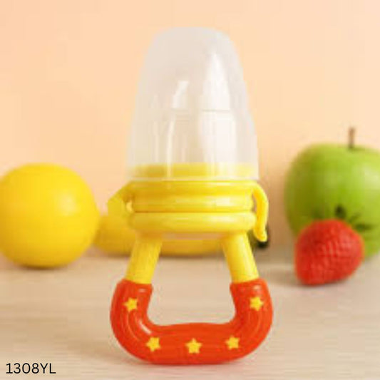 Silicone Baby Fruit Juicer - Yellow