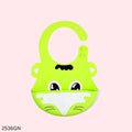 Silicone Cartoon Design Bibs - Green