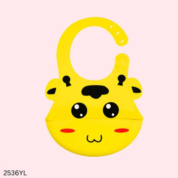 Silicone Cartoon Design Bibs - Yellow