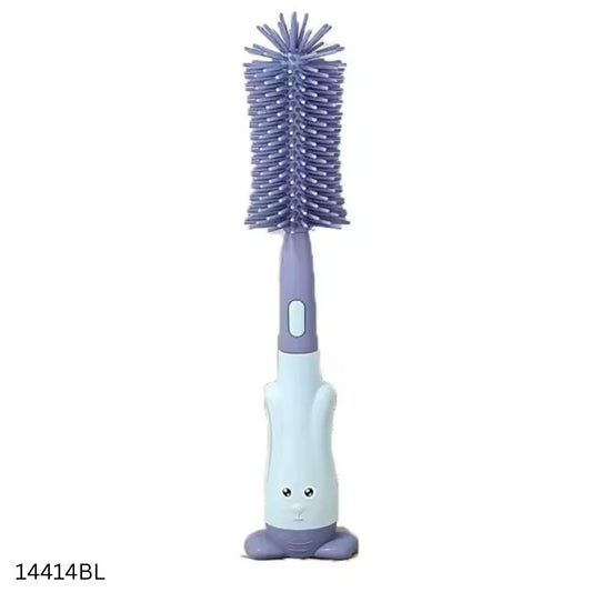 Silicone Feeder & Nipple Cleaning Brush - Blue