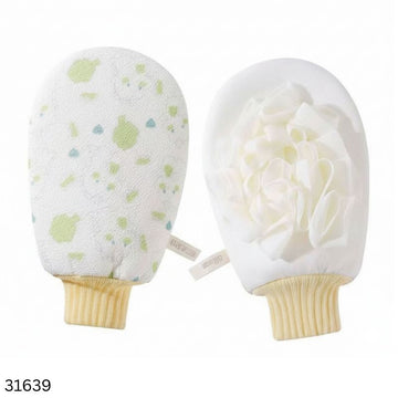 Soft Baby Body Wash Bath Gloves