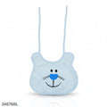 Soft Cotton Baby Feeding Bib - Blue