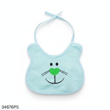 Soft Cotton Baby Feeding Bib - Paste