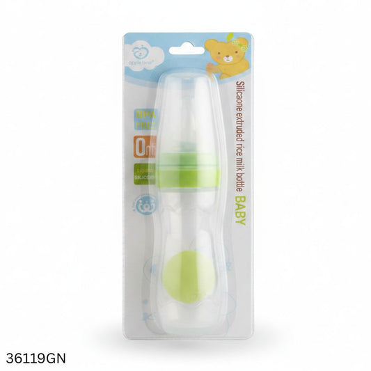 Soft Silicone Baby Spoon Feeder 120ml - Green