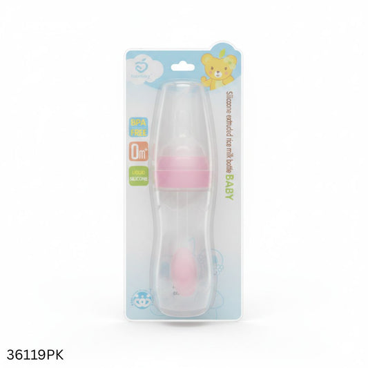 Soft Silicone Baby Spoon Feeder 120ml - Pink