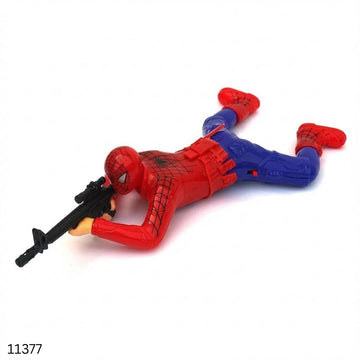 Spiderman Crawling Gun Toy with Lights and Firing Sound