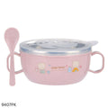 Stainless Steel Heat Insulation Bowl 300ml - Pink
