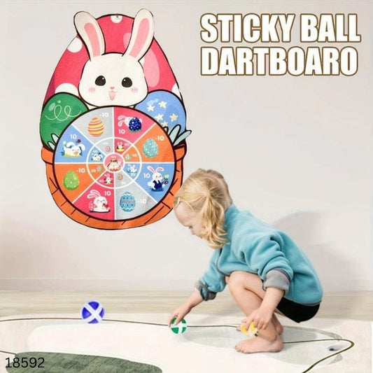Sticky Ball Target Board Cartoon Pattern Toy