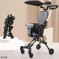 Top Light Portable 4-Wheel Mini Baby Tricycle Stroller with Steel Frame
