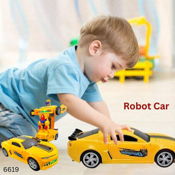 Transformer Robot Car Toy - Yellow