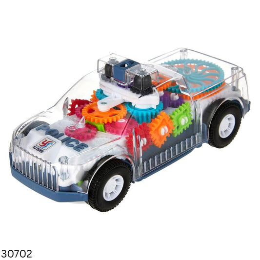 Transparent Concept Gear Police Car Toy